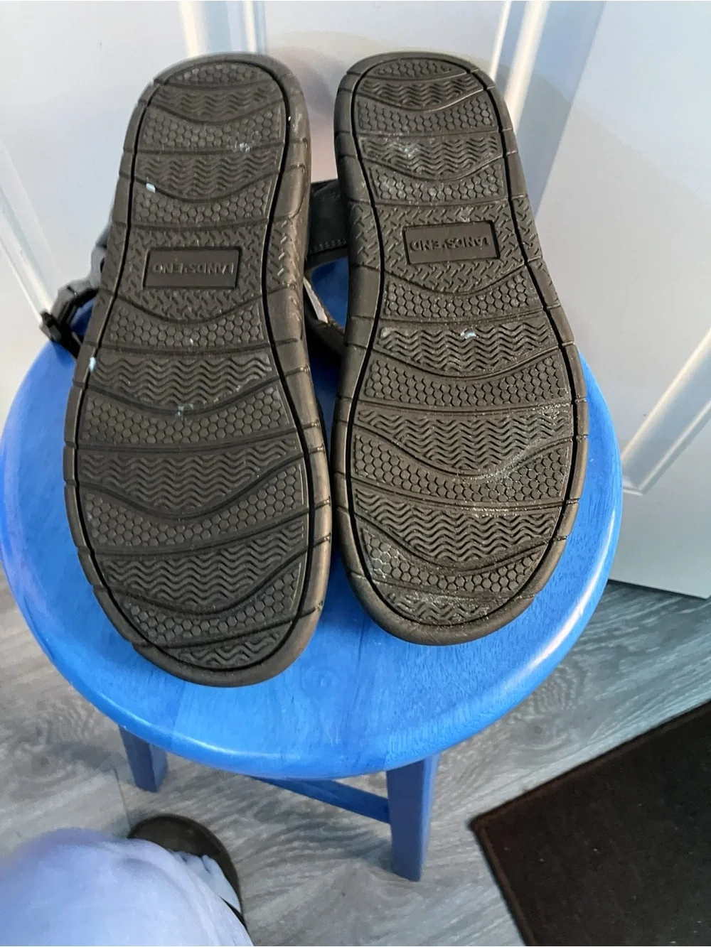 Men's Grey Adjustable Strap Sandals